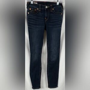 True Religion Jennie Curvy Skinny Women's Mid Rise Blue Jeans Size 26